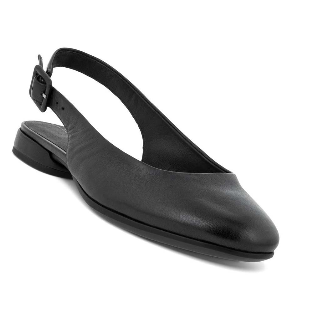 Ecco Anine Slingback-back Ballerina Dam Svarta | SE 6UZG